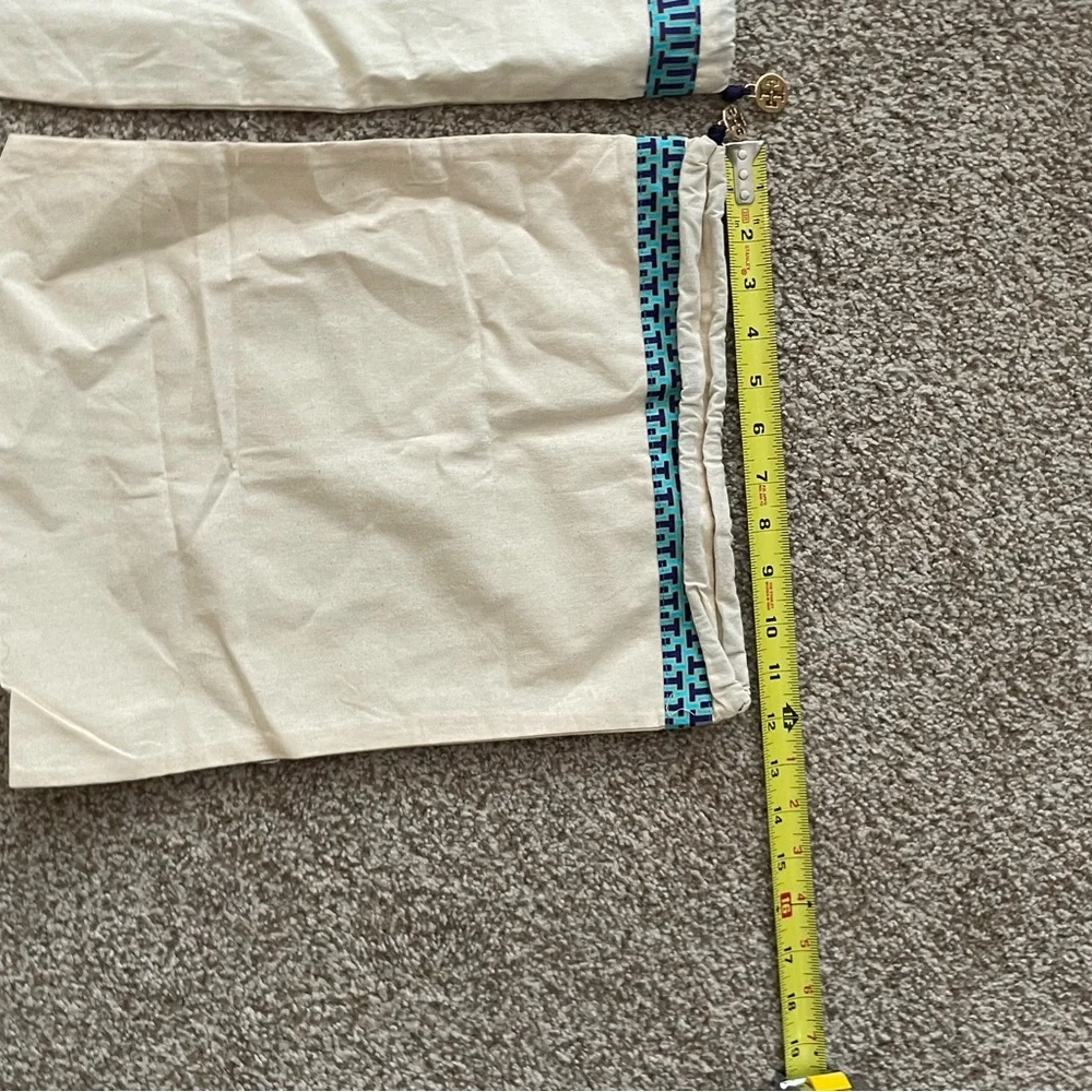 Tory Burch Canvas Drawstring Dust Bags – Set of 3 – Authentic